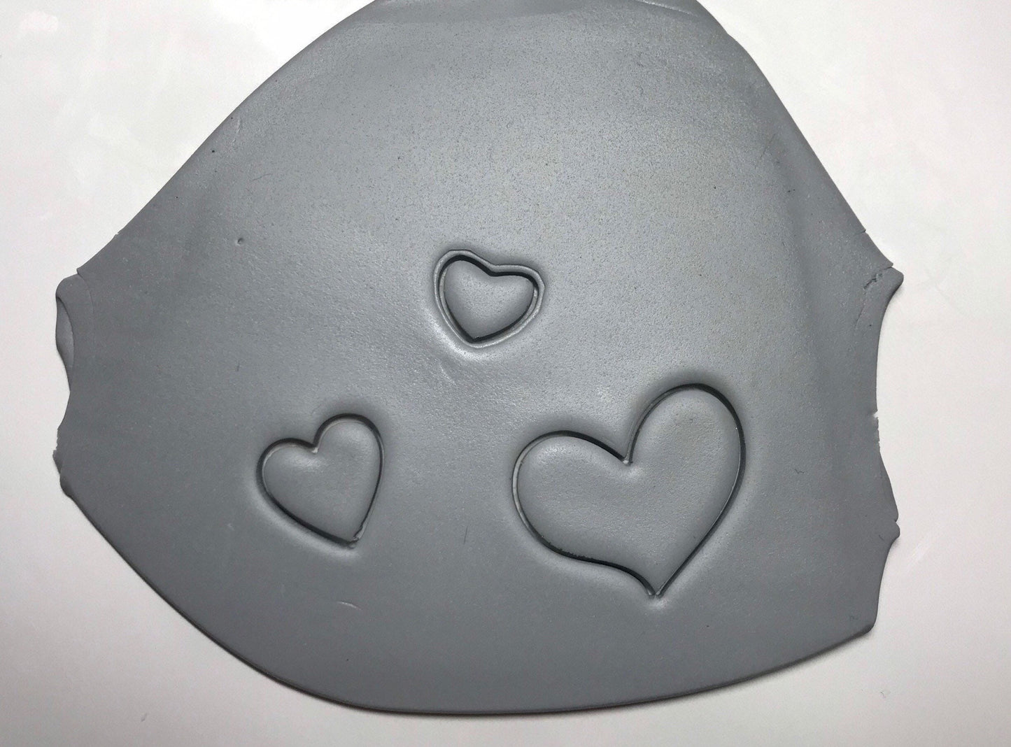 Ausstecher für Modelliermasse, Herzchen Set mit drei Cuttern, Herz Formen, Werkzeug für Schmuckherstellung mit Fimo und Co.
