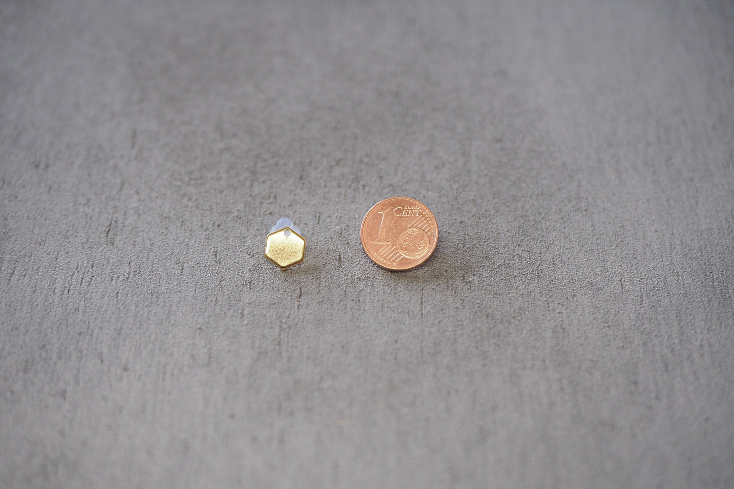 10 sechseckige Anhänger, gold oder silber, Sechseck Hexagon, Schmuckzubehör