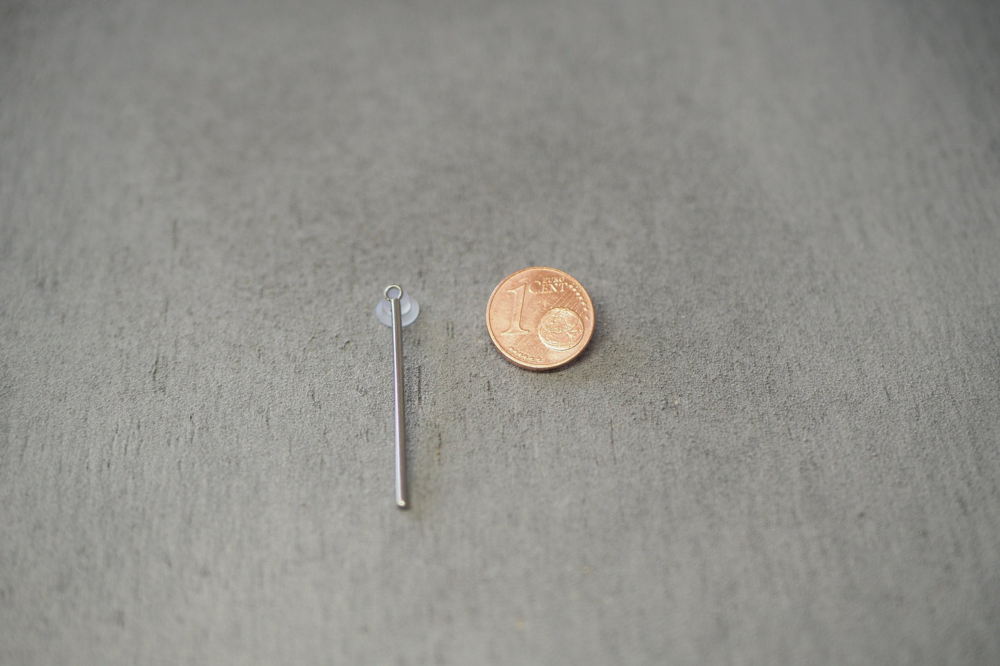 10 stabförmige Anhänger 30mm, Stab Stäbchen, gold oder silber, 18 Karat echt vergoldet, Schmuckzubehör