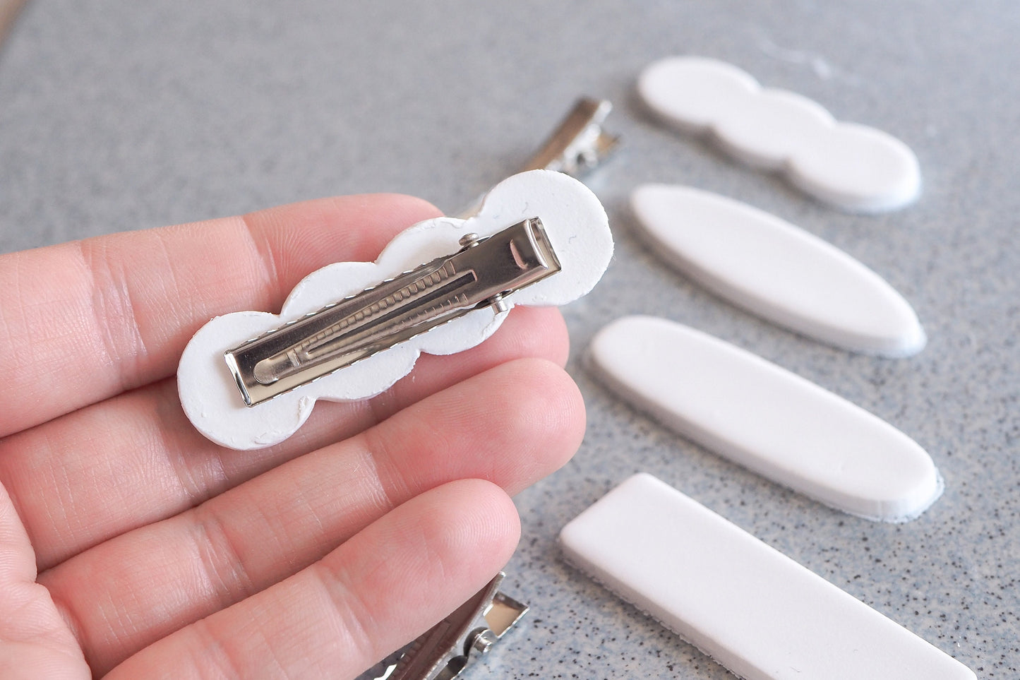 Cutter Ausstecher für Fimo, Haarspangen Ohrringe Schmuck, Werkzeug für Schmuckherstellung aus ofenhärtender Modelliermasse, Edelstahlspangen