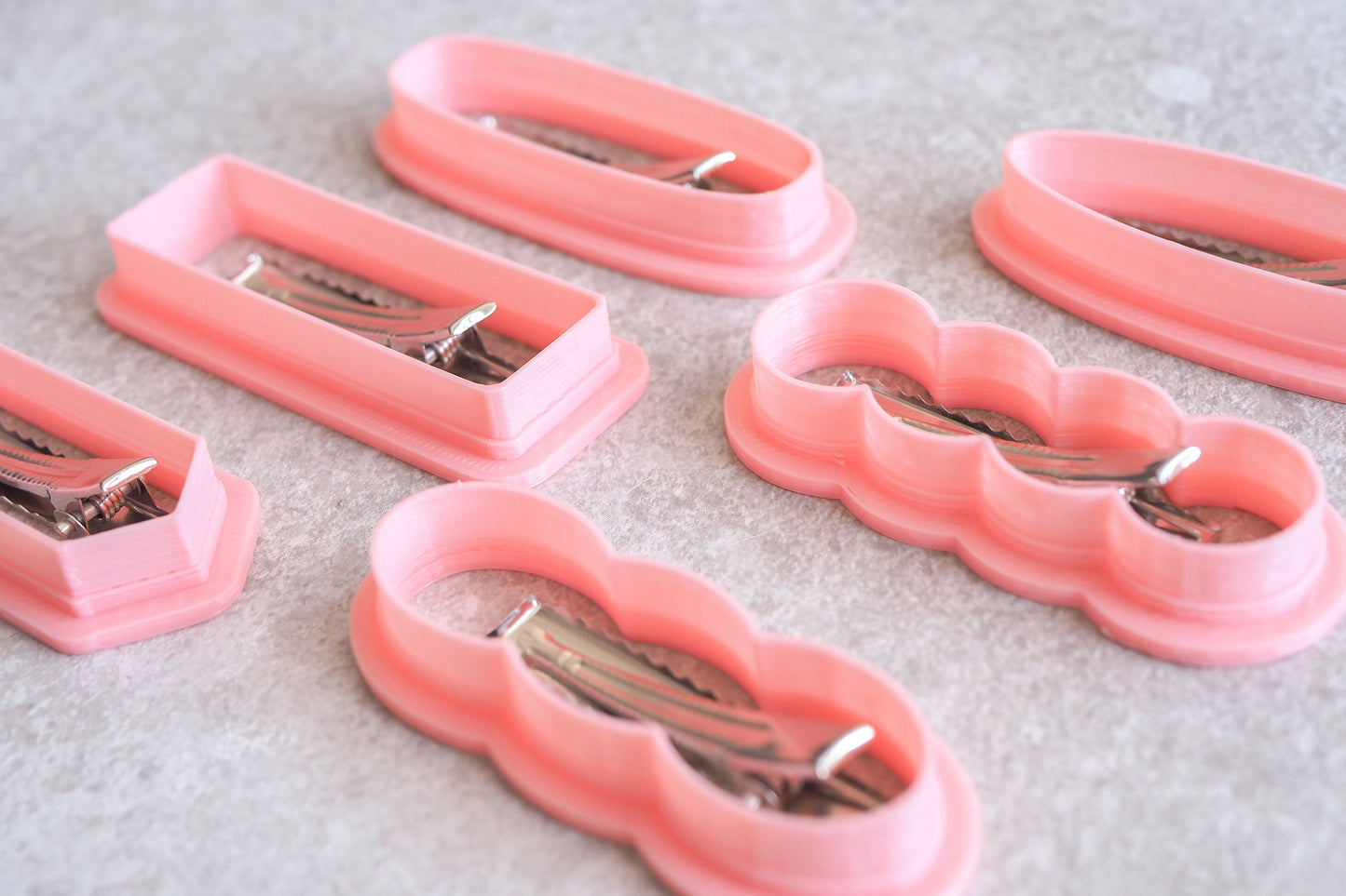 Cutter Ausstecher für Fimo, Haarspangen Ohrringe Schmuck, Werkzeug für Schmuckherstellung aus ofenhärtender Modelliermasse, Edelstahlspangen