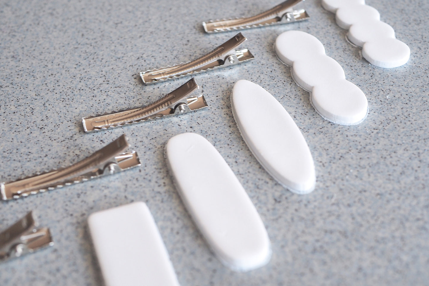 Cutter Ausstecher für Fimo, Haarspangen Ohrringe Schmuck, Werkzeug für Schmuckherstellung aus ofenhärtender Modelliermasse, Edelstahlspangen