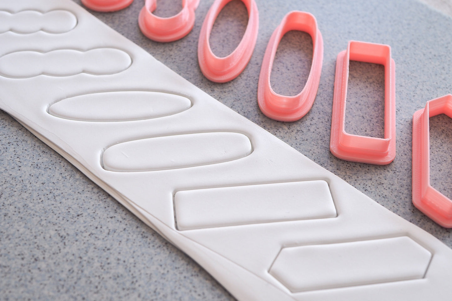 Cutter Ausstecher für Fimo, Haarspangen Ohrringe Schmuck, Werkzeug für Schmuckherstellung aus ofenhärtender Modelliermasse, Edelstahlspangen