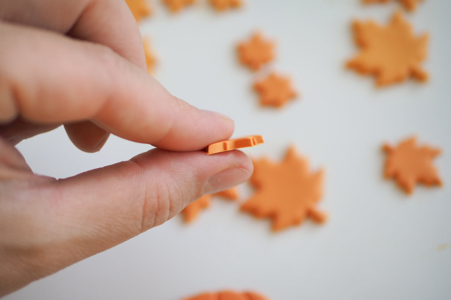 Blätter Ausstecher für Modelliermasse, Polymer Ton Cutter, Herbst Laub Blatt Ahorn Eiche, Werkzeug für Schmuckherstellung mit Fimo und Co.