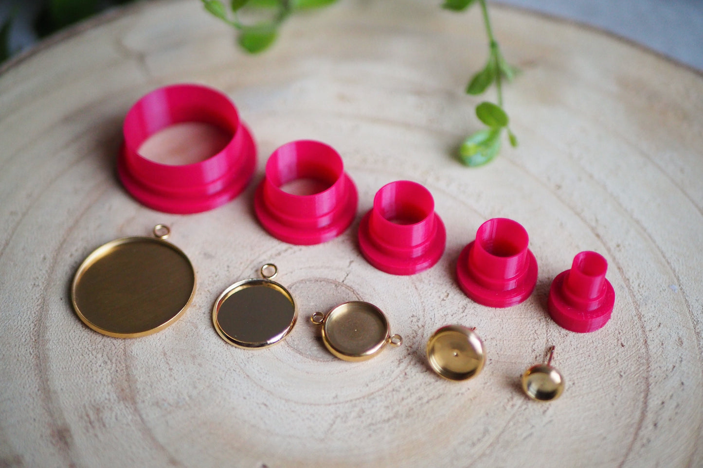 Ausstecher für Modelliermasse (Fimo, Sculpey, Cernit etc.), Kreis Rund, Cutter Werkzeug für Schmuckherstellung mit Fimo und Co.