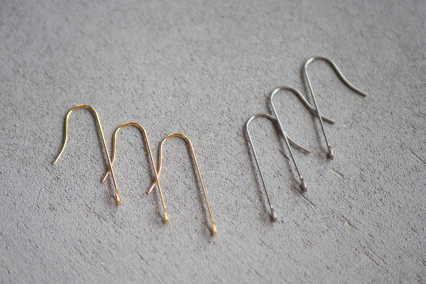 10 Paar lange Ohrhaken mit horizontaler Öse aus Edelstahl, minimalistisch und schlicht in Gold und Silber, Schmuckzubehör