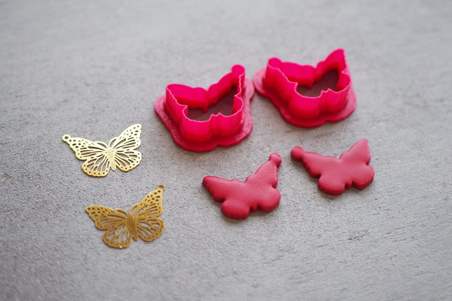 Schmetterling Ausstecher für Polymer Ton (Fimo, Sculpey, Cernit etc), Frühling Insekt Motte, Cutter Werkzeug für Schmuckherstellung