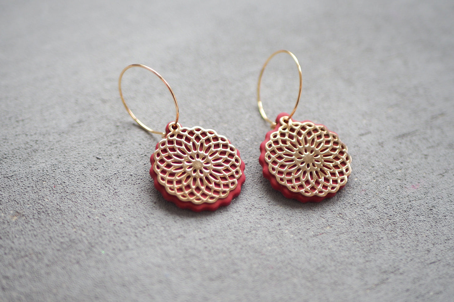 10x filigrane Mandala Anhänger aus Messing, 25mm in Gold oder Silber, Blume des Lebens Lebensblume Yoga, Schmuckzubehör