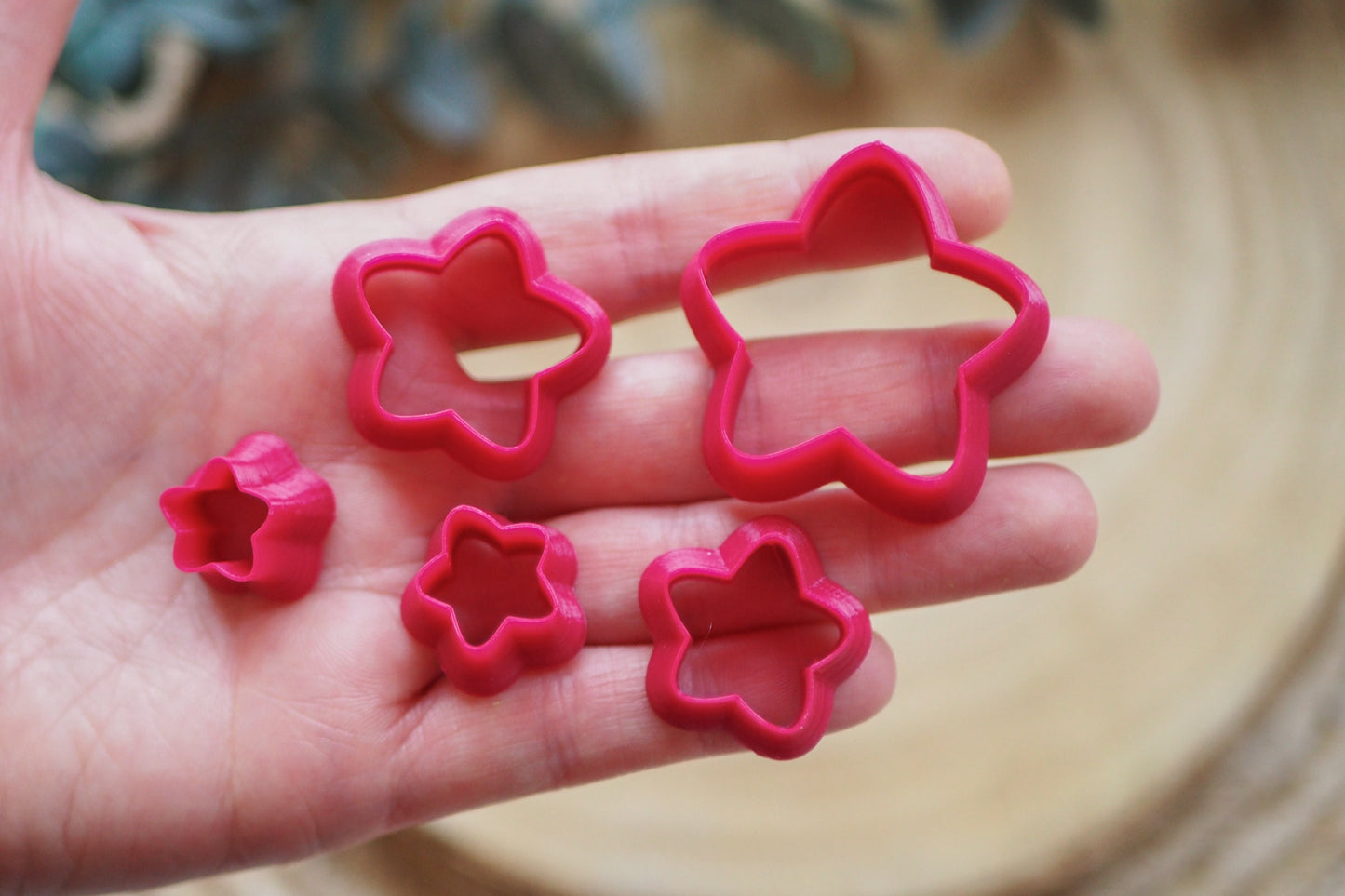 Curvy Stern Ausstecher für Polymer Ton (Fimo und Co.), 13mm - 30mm, Weihnachten Sterne Winter, Cutter Werkzeug Schmuckherstellung