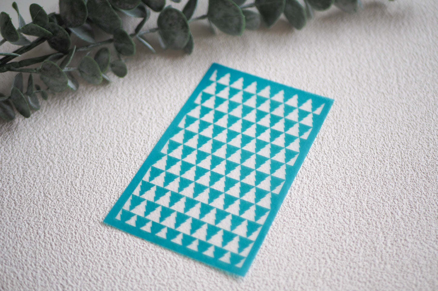 Silk Screen Tannenbäume für Polymerton (FIMO), weihnachtliche Siebdruck Schablone, 15cm x 9cm, Werkzeug Schmuckherstellung mit Polymer Ton