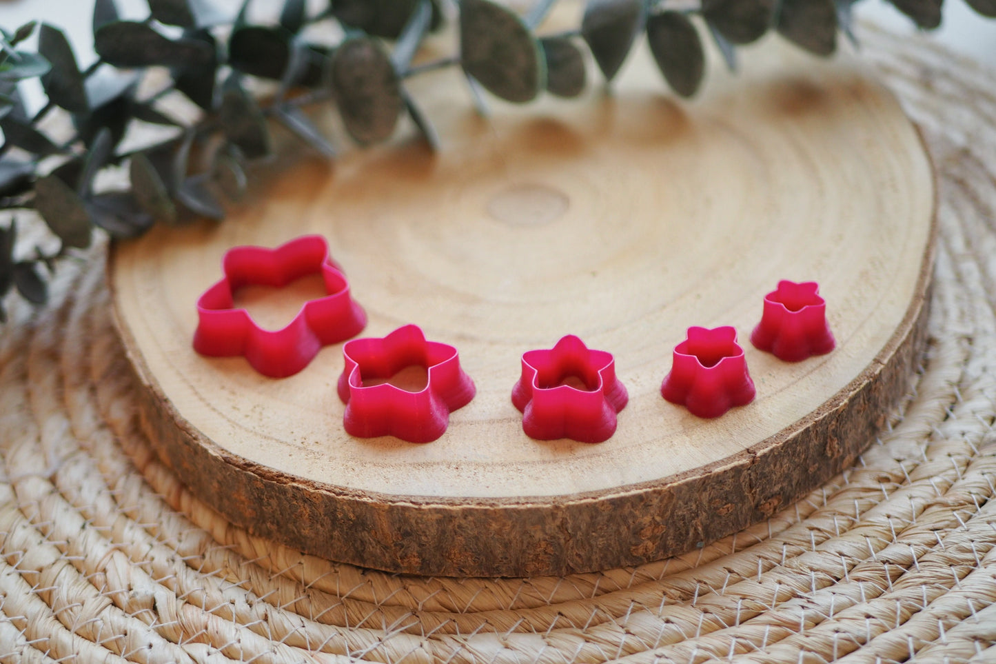 Curvy Stern Ausstecher für Polymer Ton (Fimo und Co.), 13mm - 30mm, Weihnachten Sterne Winter, Cutter Werkzeug Schmuckherstellung