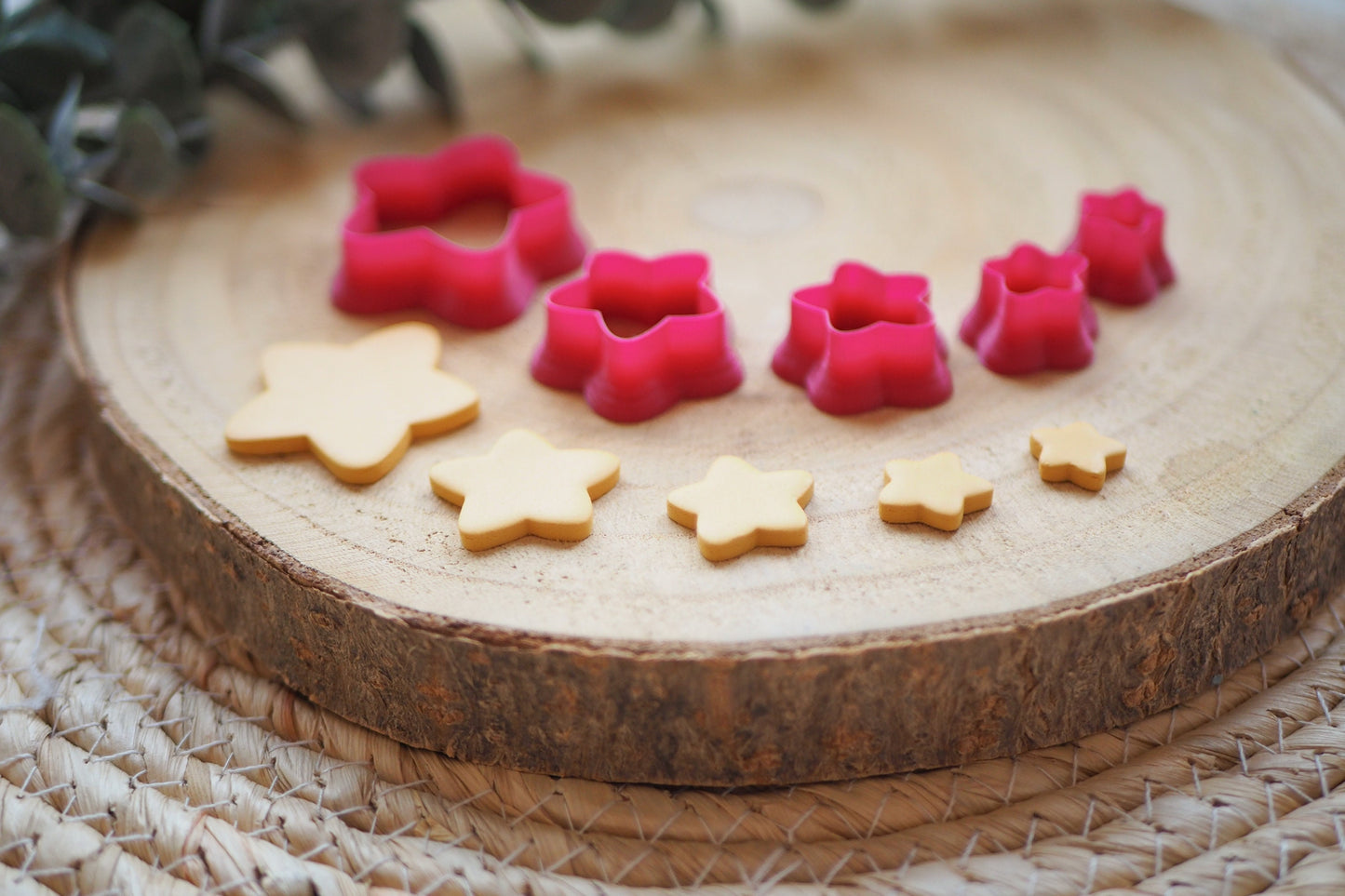 Curvy Stern Ausstecher für Polymer Ton (Fimo und Co.), 13mm - 30mm, Weihnachten Sterne Winter, Cutter Werkzeug Schmuckherstellung