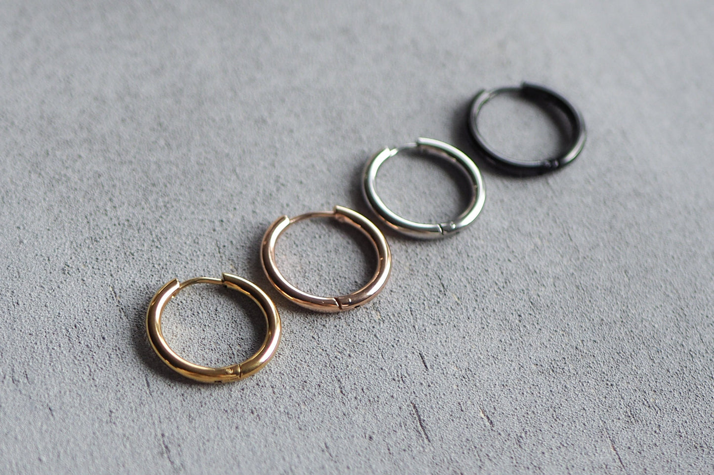10x dicke Hoops aus Edelstahl 21mm, chunky Kreolen, DIY Schmuck, Schmuckzubehör für Creolen Ohrringe Ohrschmuck Klapp-Ohrring Klapp-Kreolen