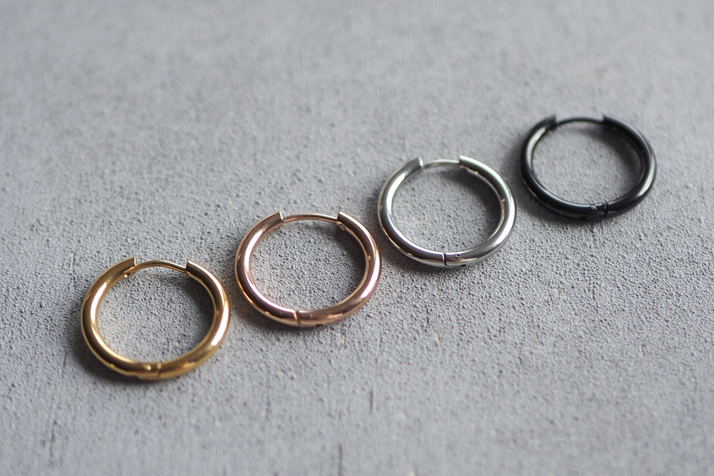 10x dicke Hoops aus Edelstahl 21mm, chunky Kreolen, DIY Schmuck, Schmuckzubehör für Creolen Ohrringe Ohrschmuck Klapp-Ohrring Klapp-Kreolen