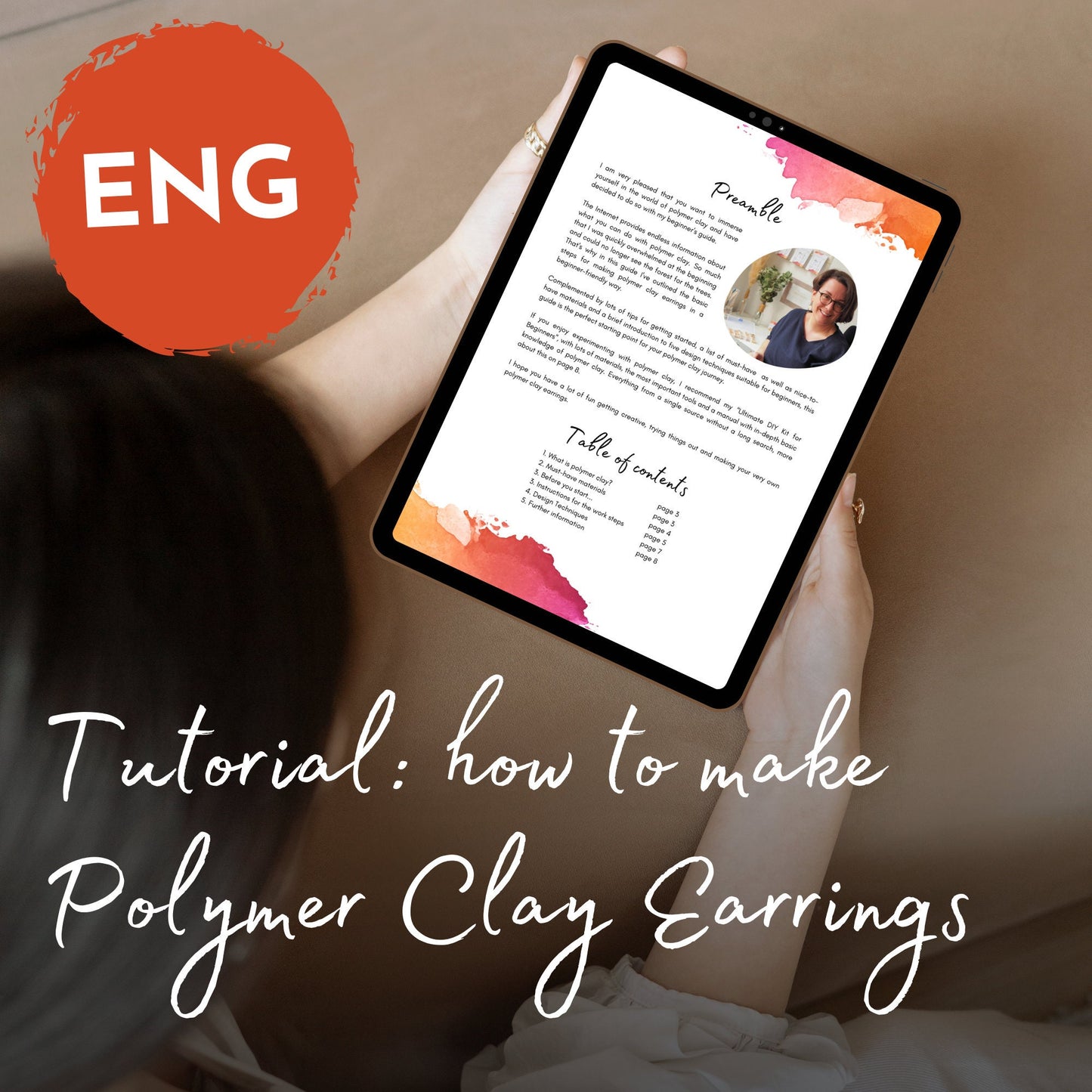 Tutorial: How to make your own polymer clay earrings, contains material lists, all basic steps and 5 design techniques for beginners, DIY