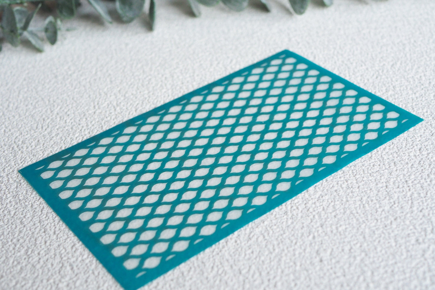 Silk Screen für Polymerton (FIMO), Muster abstrakt Orient, Siebdruck Schablone, 15cm x 9cm, Werkzeug Schmuckherstellung mit Polymer Ton
