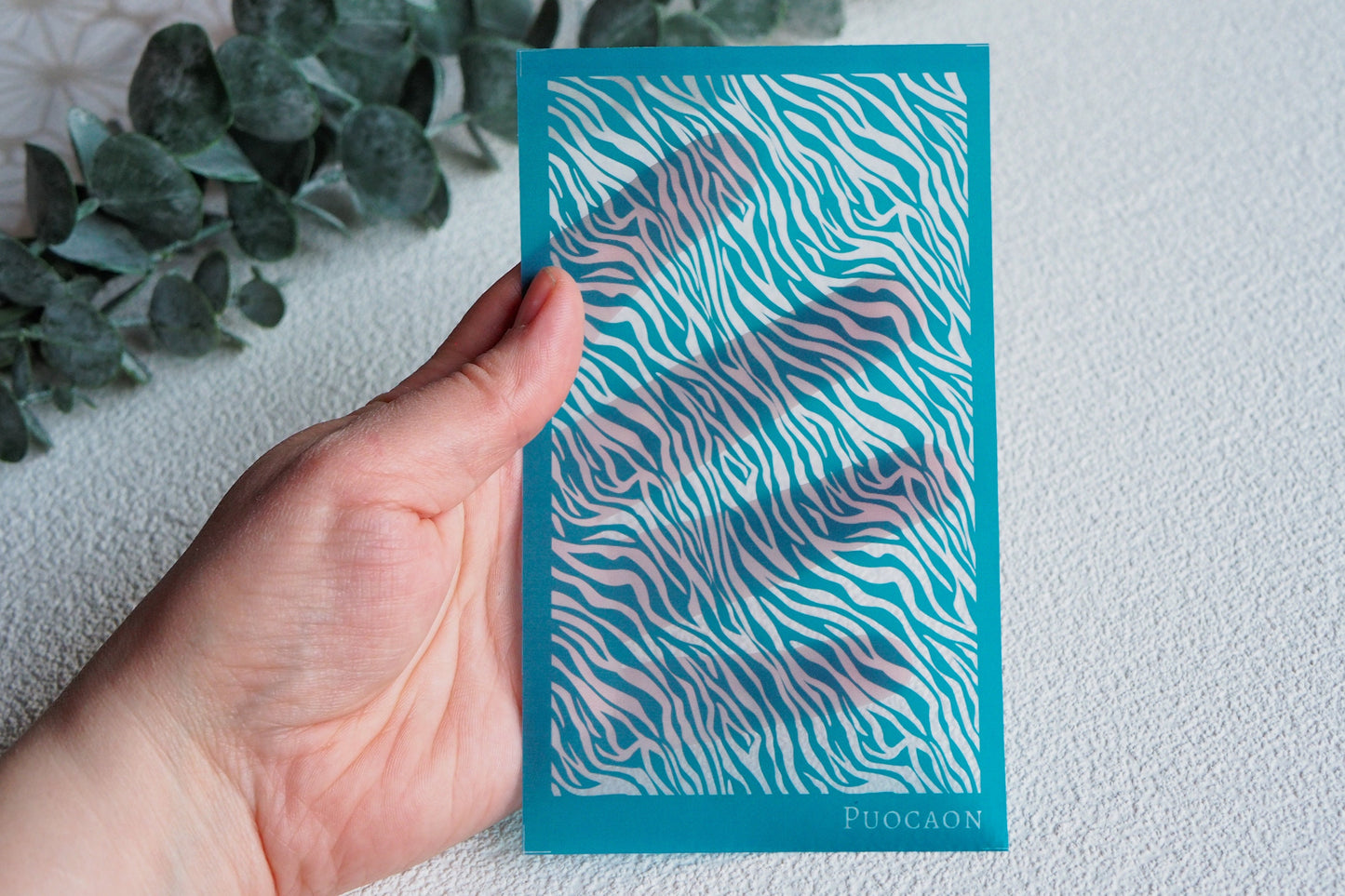 Silk Screen für Polymerton (FIMO), Zebra Tiger Streifen Fell, Siebdruck Schablone, 15cm x 9cm, Werkzeug Schmuckherstellung mit Polymer Ton