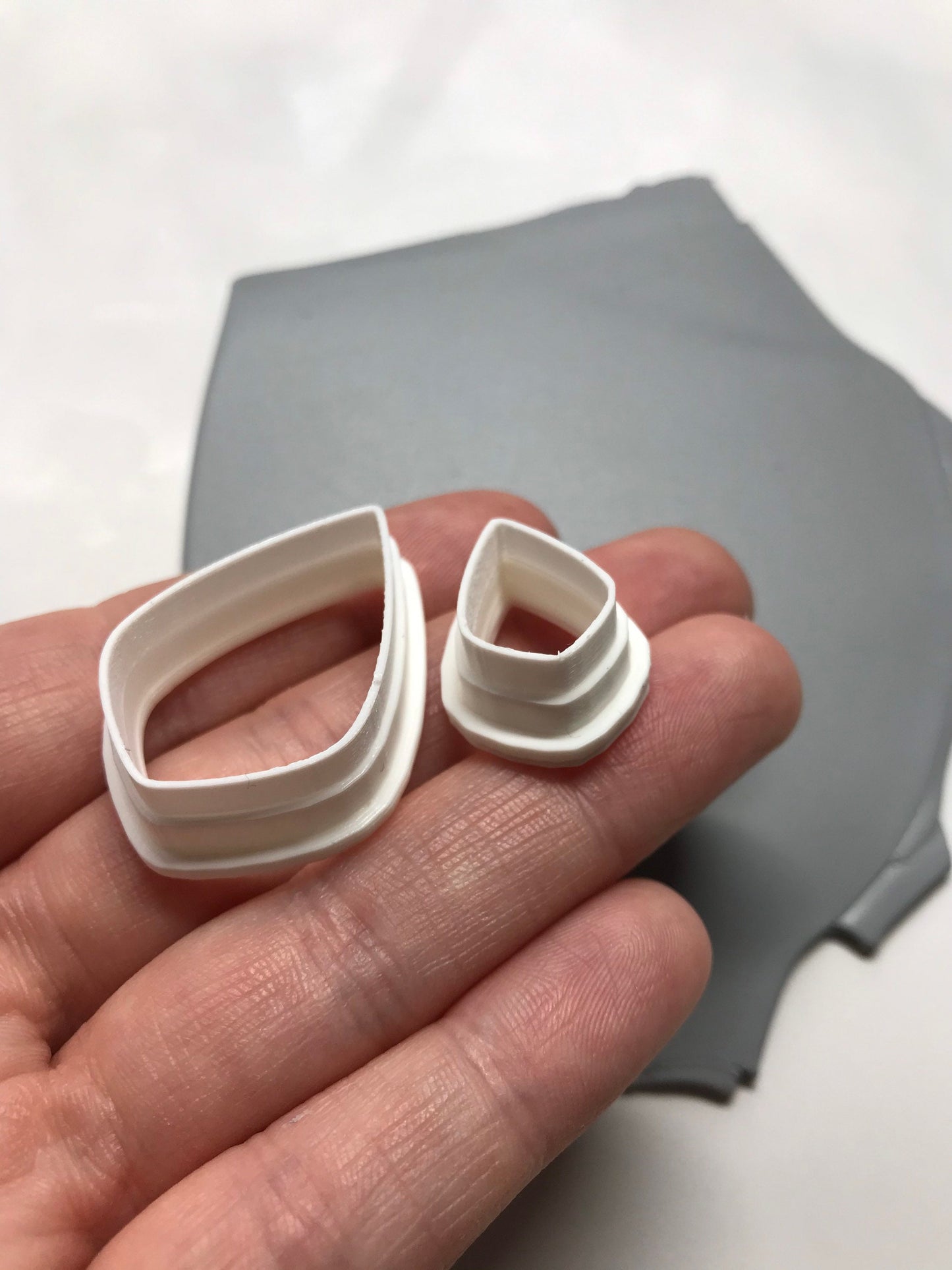 Ausstecher für Modelliermasse, verschiedene Größen 10-50mm, eckiger Tropfen Tränen, Cutter Werkzeug für Schmuckherstellung mit Fimo und Co.