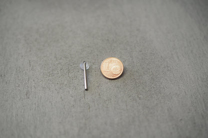 10 stabförmige Anhänger 20mm, Stab Stäbchen, gold oder silber, Schmuckzubehör