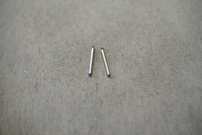 10 stabförmige Anhänger 20mm, Stab Stäbchen, gold oder silber, Schmuckzubehör