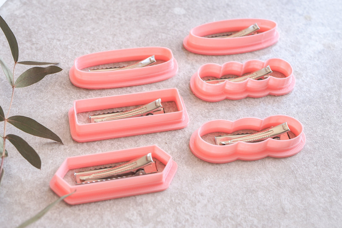 Cutter Ausstecher für Fimo, Haarspangen Ohrringe Schmuck, Werkzeug für Schmuckherstellung aus ofenhärtender Modelliermasse, Edelstahlspangen
