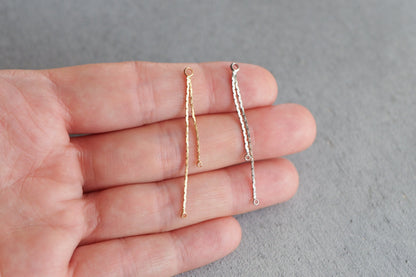 10 Ketten Chandelier Verbinder, 18 Karat echt vergoldet o. platiniert, Schmuckzubehör