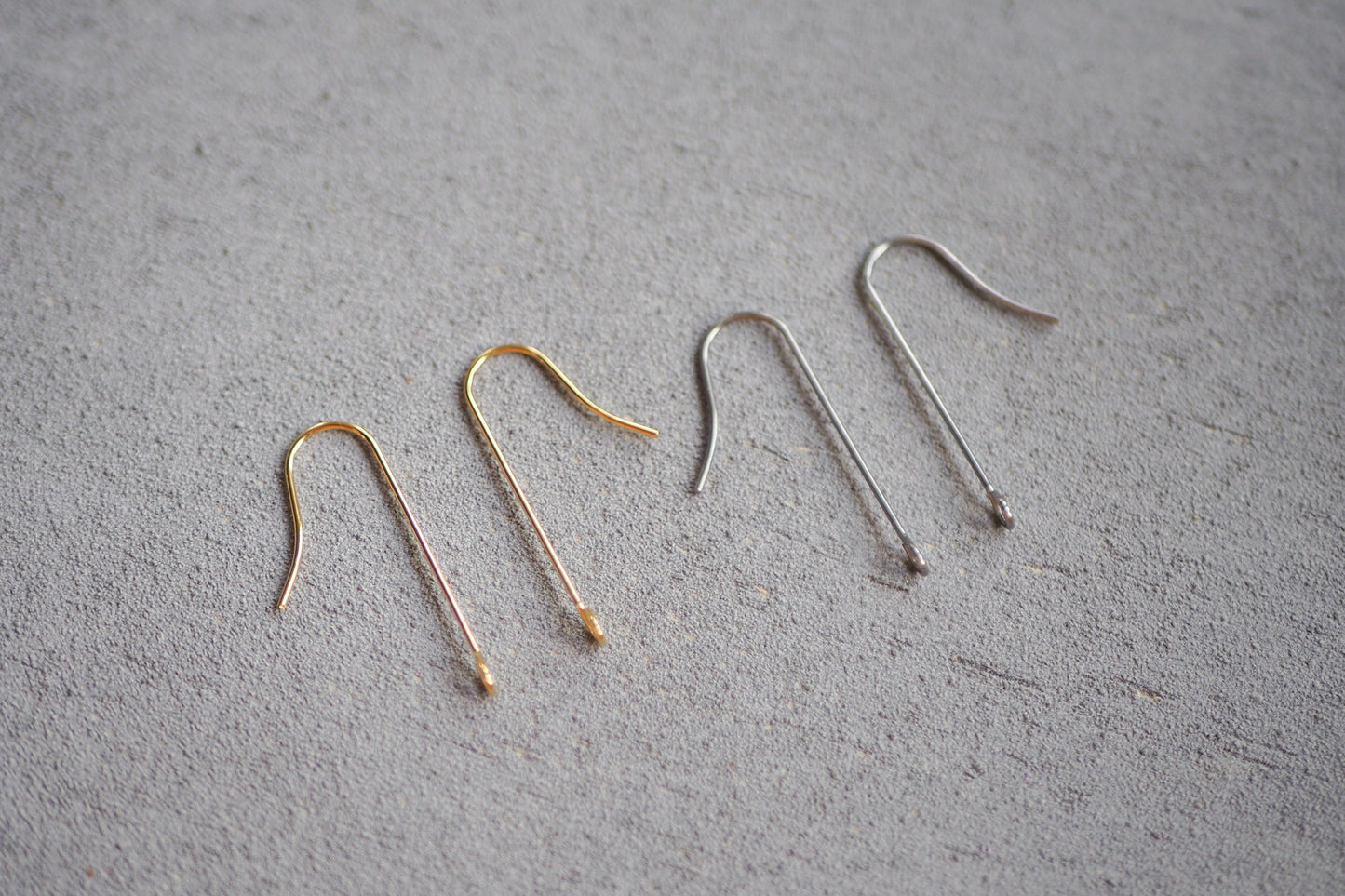 10 Paar lange Ohrhaken mit horizontaler Öse aus Edelstahl, minimalistisch und schlicht in Gold und Silber, Schmuckzubehör