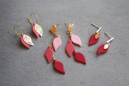10x kleine Blatt Anhänger aus Edelstahl, 19mm x 10mm, 18 Karat echt vergoldet, Herbst Blättchen Laub Blätter, Gold Schmuckzubehör