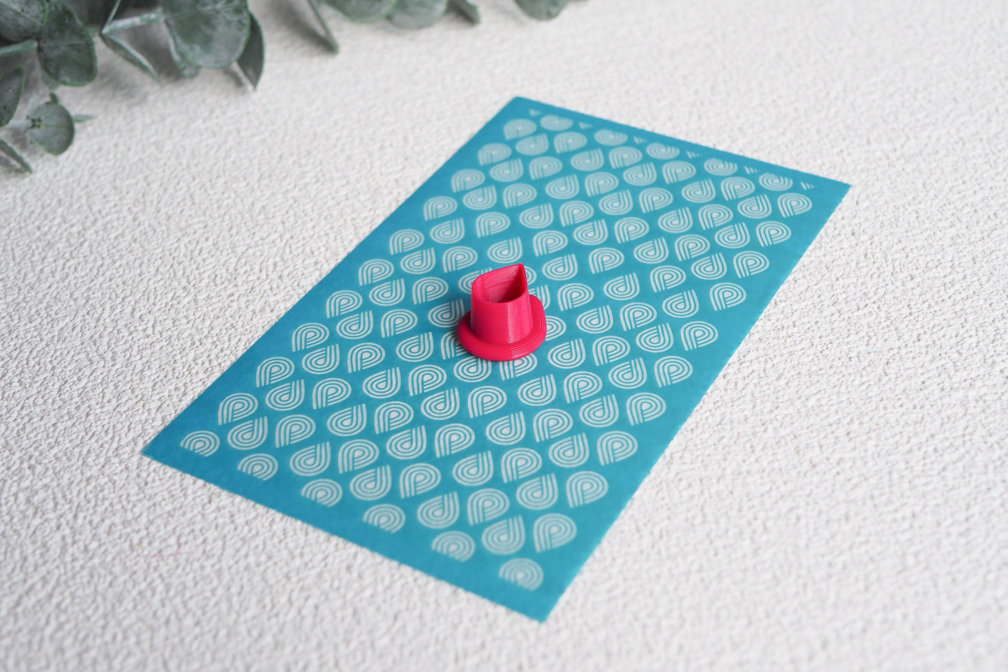 Silk Screen für Polymerton (FIMO) mit/ohne passendem Ausstecher, Siebdruck Schablone, 15 x 9cm, Werkzeug Schmuckherstellung mit Polymer Ton
